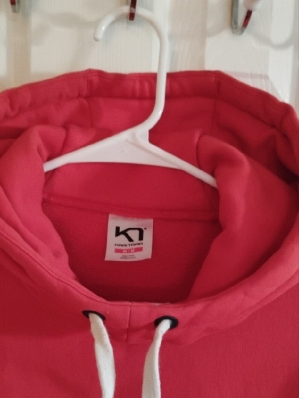 Kari Traa Women's Coral-Red Crewneck Hoodie with Logo M - Picture 2 of 3
